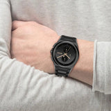 Buy Shop Hugo Boss Steer Analog Black Dial Black Steel Strap Watch For Men - 1514068 USA Online