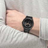 Buy Shop Hugo Boss Steer Analog Black Dial Black Steel Strap Watch For Men - 1514068 USA Online