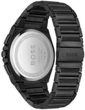 Buy Shop Hugo Boss Steer Analog Black Dial Black Steel Strap Watch For Men - 1514068 USA Online