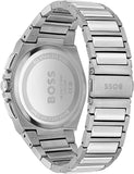 Buy Shop Hugo Boss Steer Chronograph Blue Dial Silver Steel Strap Watch For Men - 1514048 USA Online