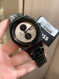 Buy Shop Hugo Boss Steer Chronograph Brown Dial Black Steel Strap Watch For Men - 1514043 USA Online
