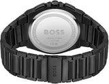Buy Shop Hugo Boss Steer Chronograph Brown Dial Black Steel Strap Watch For Men - 1514043 USA Online