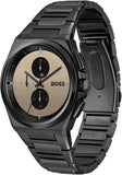 Buy Shop Hugo Boss Steer Chronograph Brown Dial Black Steel Strap Watch For Men - 1514043 USA Online