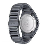 Buy Shop Hugo Boss Steer Chronograph Quartz Grey Dial Grey Steel Strap Watch For Men - 1513996 USA Online