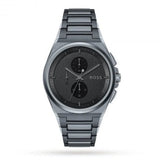 Buy Shop Hugo Boss Steer Chronograph Quartz Grey Dial Grey Steel Strap Watch For Men - 1513996 USA Online
