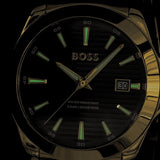 Buy Shop Hugo Boss Strike Blue Dial Gold Steel Strap Watch for Men - 1514172 USA Online