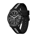 Buy Shop Hugo Boss Strike Chronograph Black Dial Black Rubber Strap Watch for Men - 1514289 USA Online