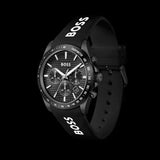 Buy Shop Hugo Boss Strike Chronograph Black Dial Black Rubber Strap Watch for Men - 1514289 USA Online