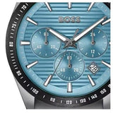 Buy Shop Hugo Boss Strike Chronograph Blue Dial Black Steel Strap Watch for Men - 1514242 USA Online