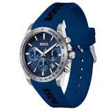 Buy Shop Hugo Boss Strike Chronograph Blue Dial Blue Rubber Strap Watch for Men - 1514239 USA Online