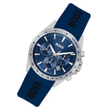 Buy Shop Hugo Boss Strike Chronograph Blue Dial Blue Rubber Strap Watch for Men - 1514239 USA Online