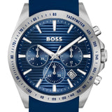 Buy Shop Hugo Boss Strike Chronograph Blue Dial Blue Rubber Strap Watch for Men - 1514239 USA Online