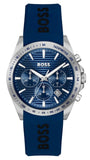 Buy Shop Hugo Boss Strike Chronograph Blue Dial Blue Rubber Strap Watch for Men - 1514239 USA Online