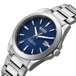 Buy Shop Hugo Boss Strike Limited Edition Blue Dial Silver Steel Strap Watch for Men - 1514205 USA Online