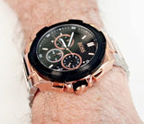 Buy Shop Hugo Boss Supernova Black Dial Two Tone Steel Strap Watch for Men - 1513358 USA Online