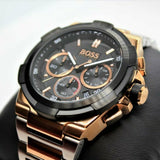 Buy Shop Hugo Boss Supernova Black Dial Two Tone Steel Strap Watch for Men - 1513358 USA Online