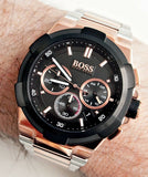 Buy Shop Hugo Boss Supernova Black Dial Two Tone Steel Strap Watch for Men - 1513358 USA Online