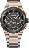 Buy Shop Hugo Boss Supernova Black Dial Two Tone Steel Strap Watch for Men - 1513358 USA Online