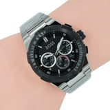 Buy Shop Hugo Boss Supernova Chronograph Black Dial Silver Steel Strap Watch for Men - 1513359 USA Online