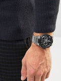 Buy Shop Hugo Boss Supernova Chronograph Black Dial Silver Steel Strap Watch for Men - 1513359 USA Online