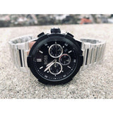 Buy Shop Hugo Boss Supernova Chronograph Black Dial Silver Steel Strap Watch for Men - 1513359 USA Online