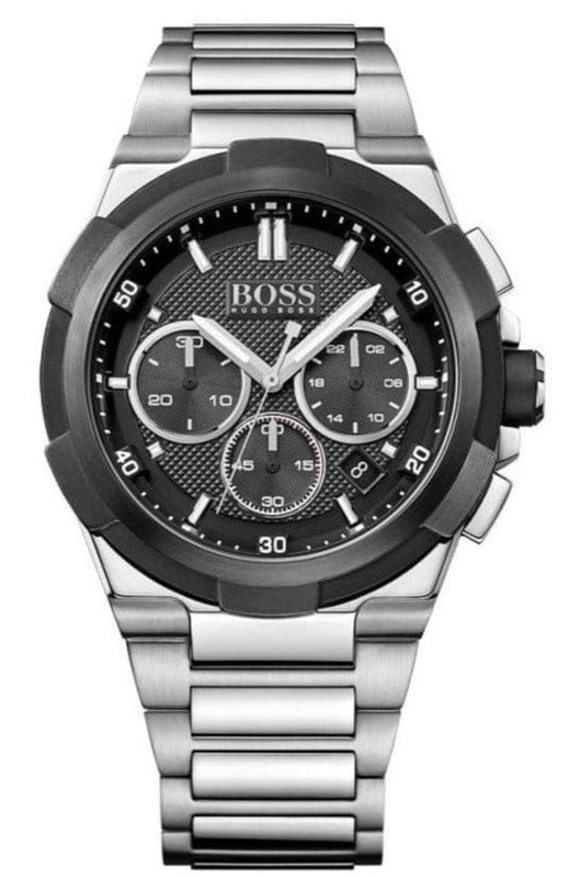 Buy Shop Hugo Boss Supernova Chronograph Black Dial Silver Steel Strap Watch for Men - 1513359 USA Online