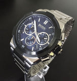 Buy Shop Hugo Boss Supernova Chronograph Blue Dial Silver Steel Strap Watch for Men - 1513360 USA Online