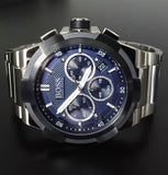 Buy Shop Hugo Boss Supernova Chronograph Blue Dial Silver Steel Strap Watch for Men - 1513360 USA Online