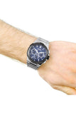 Buy Shop Hugo Boss Supernova Chronograph Blue Dial Silver Steel Strap Watch for Men - 1513360 USA Online