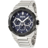 Buy Shop Hugo Boss Supernova Chronograph Blue Dial Silver Steel Strap Watch for Men - 1513360 USA Online