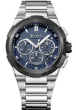 Buy Shop Hugo Boss Supernova Chronograph Blue Dial Silver Steel Strap Watch for Men - 1513360 USA Online