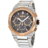 Buy Shop Hugo Boss Supernova Grey Dial Silver Steel Strap Watch for Men - 1513362 USA Online