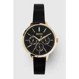 Buy Shop Hugo Boss Symphony Black Dial Black Mesh Bracelet Watch for Women - 1502601 USA Online