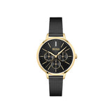 Buy Shop Hugo Boss Symphony Black Dial Black Mesh Bracelet Watch for Women - 1502601 USA Online