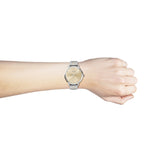 Buy Shop Hugo Boss Symphony Brown Dial Silver Mesh Bracelet Watch for Women - 1502423 USA Online