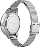Buy Shop Hugo Boss Symphony Brown Dial Silver Mesh Bracelet Watch for Women - 1502423 USA Online