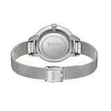 Buy Shop Hugo Boss Symphony Gold Dial Silver Mesh Bracelet Watch for Women - 1502600 USA Online
