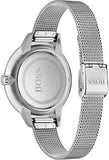 Buy Shop Hugo Boss Symphony Gold Dial Silver Mesh Bracelet Watch for Women - 1502600 USA Online