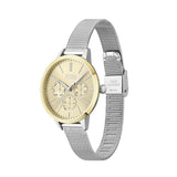Buy Shop Hugo Boss Symphony Gold Dial Silver Mesh Bracelet Watch for Women - 1502600 USA Online