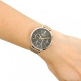 Buy Shop Hugo Boss Symphony Grey Dial Gold Mesh Bracelet Watch for Women - 1502424 USA Online