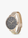 Buy Shop Hugo Boss Symphony Grey Dial Gold Mesh Bracelet Watch for Women - 1502424 USA Online