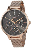 Buy Shop Hugo Boss Symphony Grey Dial Gold Mesh Bracelet Watch for Women - 1502424 USA Online