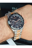 Buy Shop Hugo Boss Talent Black Dial Two Tone Steel Strap Watch for Men - 1513584 USA Online