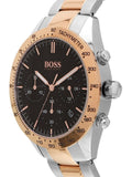 Buy Shop Hugo Boss Talent Black Dial Two Tone Steel Strap Watch for Men - 1513584 USA Online