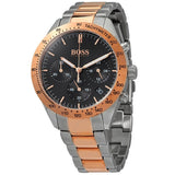 Buy Shop Hugo Boss Talent Black Dial Two Tone Steel Strap Watch for Men - 1513584 USA Online