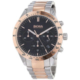 Buy Shop Hugo Boss Talent Black Dial Two Tone Steel Strap Watch for Men - 1513584 USA Online