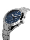 Buy Shop Hugo Boss Talent Blue Dial Silver Steel Strap Watch for Men - 1513582 USA Online