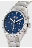 Buy Shop Hugo Boss Talent Blue Dial Silver Steel Strap Watch for Men - 1513582 USA Online