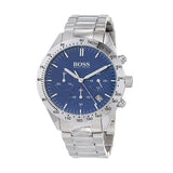 Buy Shop Hugo Boss Talent Blue Dial Silver Steel Strap Watch for Men - 1513582 USA Online