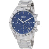 Buy Shop Hugo Boss Talent Blue Dial Silver Steel Strap Watch for Men - 1513582 USA Online
